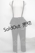 axes femme POETIQUE / パイピングペプラムパンツ  グレー S-25-01-15-091-AX-PA-AS-ZS