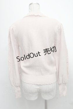画像2: axes femme POETIQUE / プルオーバー風カーデ  ピンク S-25-01-15-038-AX-TO-HR-ZT343