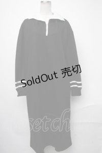 NieR Clothing / バイカラーワンピース  黒ｘ白 S-25-01-17-044-PU-OP-HR-ZS