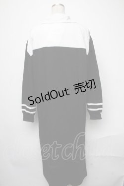 画像2: NieR Clothing / バイカラーワンピース  黒ｘ白 S-25-01-17-044-PU-OP-HR-ZS