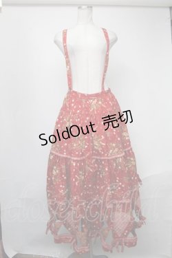 画像1: PINK HOUSE / チェリーパッチワークスカート  赤 S-25-01-19-073-LO-SK-AS-ZS