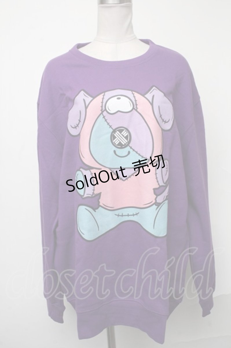 画像1: 【SALE】NieR CLOTHING / ONEくんスウェット  紫 S-25-01-19-020-PU-TO-AS-ZT307 (1)