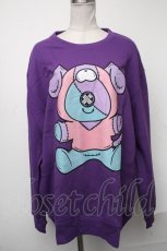 画像1: 【SALE】NieR CLOTHING / ONEくんスウェット  紫 S-25-01-19-020-PU-TO-AS-ZT307 (1)