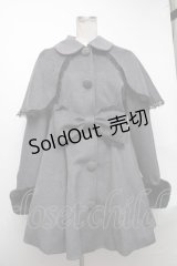 Jamie エーエヌケー / おリボンケープドーリーコート  グレー S-25-01-22-054-LO-CO-AS-ZT-C024