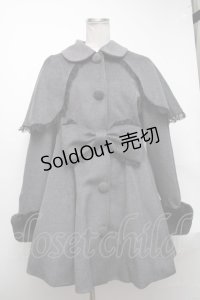 Jamie エーエヌケー / おリボンケープドーリーコート  グレー S-25-01-22-054-LO-CO-AS-ZT-C024