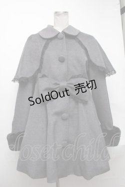 画像1: Jamie エーエヌケー / おリボンケープドーリーコート  グレー S-25-01-22-054-LO-CO-AS-ZT-C024