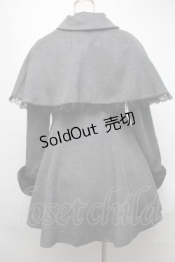 画像2: Jamie エーエヌケー / おリボンケープドーリーコート  グレー S-25-01-22-054-LO-CO-AS-ZT-C024