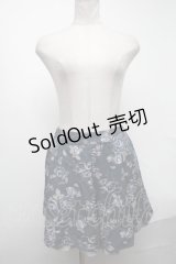 axes femme / 花柄キュロット  ブルー S-25-01-22-079-AX-PA-HR-ZI