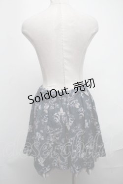画像2: axes femme / 花柄キュロット  ブルー S-25-01-22-079-AX-PA-HR-ZI