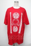 NieR Clothing / プリントTシャツ  赤 S-25-01-22-1064-PU-TO-AS-ZS