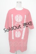 NieR Clothing / プリントTシャツ  赤 S-25-01-22-1064-PU-TO-AS-ZS