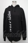 GOTHPUNK / 英字プリントパーカー  黒 S-25-01-22-1074-PU-TO-HR-ZS
