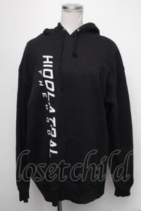 GOTHPUNK / 英字プリントパーカー  黒 S-25-01-22-1074-PU-TO-HR-ZS