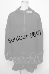 NieR Clothing / 刺繍パーカー  黒 S-25-01-22-1077-PU-TO-HR-ZS