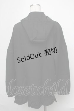 画像2: NieR Clothing / 刺繍パーカー  黒 S-25-01-22-1077-PU-TO-HR-ZS