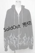 REFLEM / プリントパーカー  黒 S-25-01-22-1080-PU-TO-HR-ZS