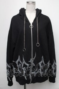 REFLEM / プリントパーカー  黒 S-25-01-22-1080-PU-TO-HR-ZS