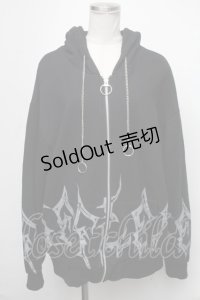 REFLEM / プリントパーカー  黒 S-25-01-22-1080-PU-TO-HR-ZS