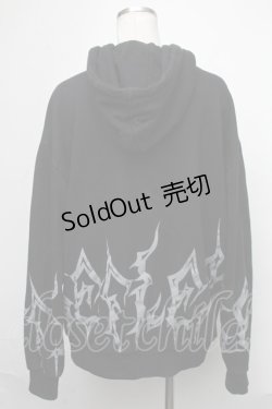 画像2: REFLEM / プリントパーカー  黒 S-25-01-22-1080-PU-TO-HR-ZS