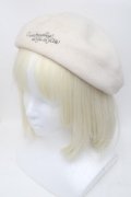 metamorphose / ロゴ刺繍ベレー帽  キナリ S-25-01-22-1019-ME-AC-HR-ZT088