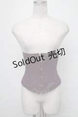 abilletage / レジメンタルストライプコルセット 4 赤ｘ紺 S-25-01-22-1024-GO-ZA-HR-ZS