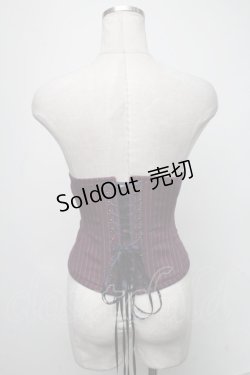 画像2: abilletage / レジメンタルストライプコルセット 4 赤ｘ紺 S-25-01-22-1024-GO-ZA-HR-ZS