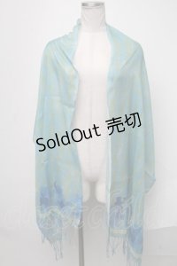 axes femme / アラジン/大判ストール  グリーン S-25-01-22-1025-AX-BG-HR-ZS
