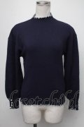 axes femme / タートルネックニット  ブルー S-25-01-22-1053-AX-TO-HR-ZT306