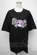 NieR Clothing / ちゃむちゃむ推しTシャツ  黒 S-25-01-22-1060-PU-TO-AS-ZS
