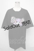 NieR Clothing / ちゃむちゃむ推しTシャツ  黒 S-25-01-22-1060-PU-TO-AS-ZS