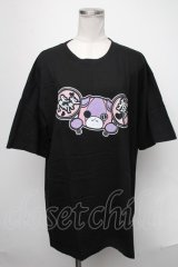 NieR Clothing / ちゃむちゃむ推しTシャツ  黒 S-25-01-22-1060-PU-TO-AS-ZS