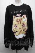 NieR Clothing / 神様Nierちゃんスウェット  黒 S-25-01-22-040-PU-TO-AS-ZT311