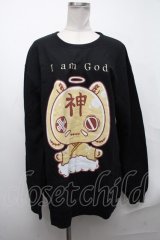 NieR Clothing / 神様Nierちゃんスウェット  黒 S-25-01-22-043-PU-TO-AS-ZY