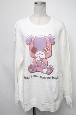 画像1: NieR Clothing / ちゃむちゃむスウェット  白 S-25-01-23-022-PU-BL-AS-ZY