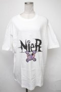 NieR Clothing / ちゃむちゃむTシャツ  白 S-25-01-23-023-PU-TO-AS-ZI