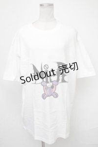 NieR Clothing / ちゃむちゃむTシャツ  白 S-25-01-23-023-PU-TO-AS-ZI