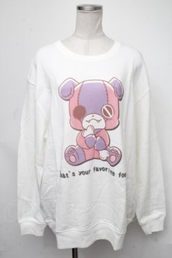 画像1: NieR Clothing / ちゃむちゃむスウェット  白 S-25-01-23-024-PU-BL-AS-ZY