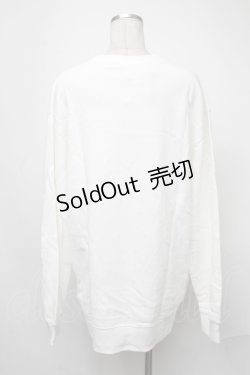 画像2: NieR Clothing / おしゅしスウェット  白 S-25-01-23-031-PU-TO-AS-ZI