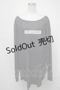 NieR Clothing / ロゴトレーナー  黒 S-25-01-23-038-PU-TO-HR-ZT311