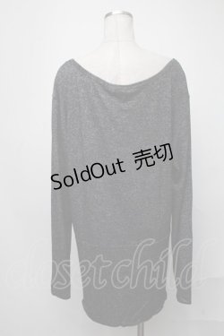 画像2: NieR Clothing / ロゴトレーナー  黒 S-25-01-23-038-PU-TO-HR-ZT311
