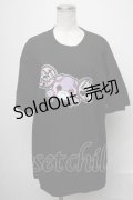 NieR Clothing / ちゃむちゃむ推しTシャツ  黒 S-25-01-23-048-PU-TO-AS-ZI