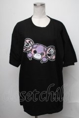 NieR Clothing / ちゃむちゃむ推しTシャツ  黒 S-25-01-23-048-PU-TO-AS-ZI