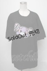NieR Clothing / ちゃむちゃむ推しTシャツ  黒 S-25-01-23-048-PU-TO-AS-ZI