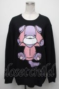 NieR Clothing / プリントトレーナー  黒 S-25-01-25-017-PU-TO-HR-ZT311