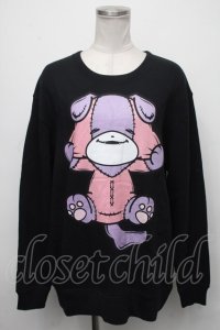 NieR Clothing / プリントトレーナー  黒 S-25-01-25-017-PU-TO-HR-ZT311