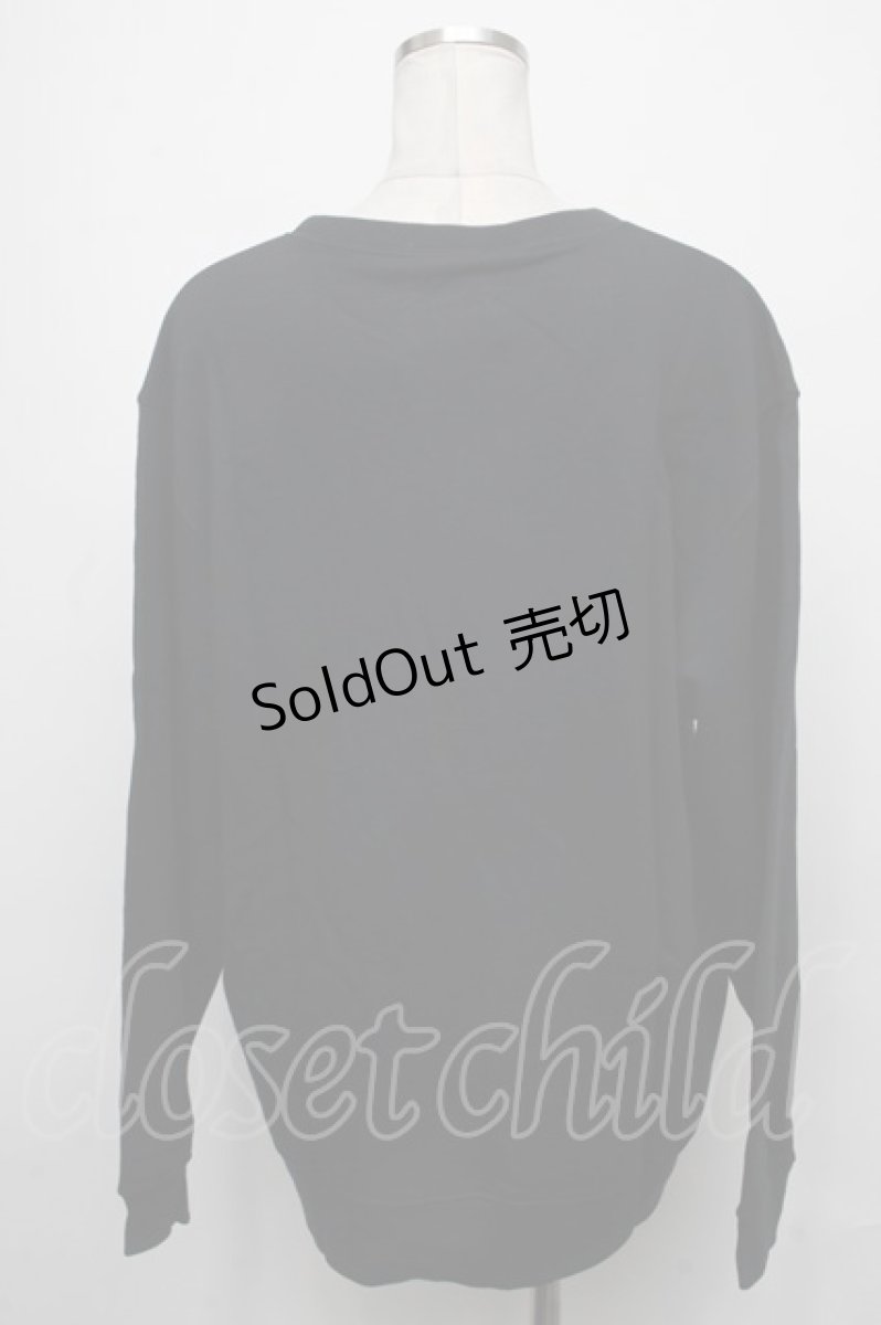 画像2: 【SALE】NieR CLOTHING / プリントトレーナー  黒 S-25-01-25-017-PU-TO-HR-ZT311 (2)