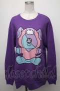 NieR Clothing / ONEくんスウェット  紫 S-25-01-25-030-PU-TO-AS-ZT307