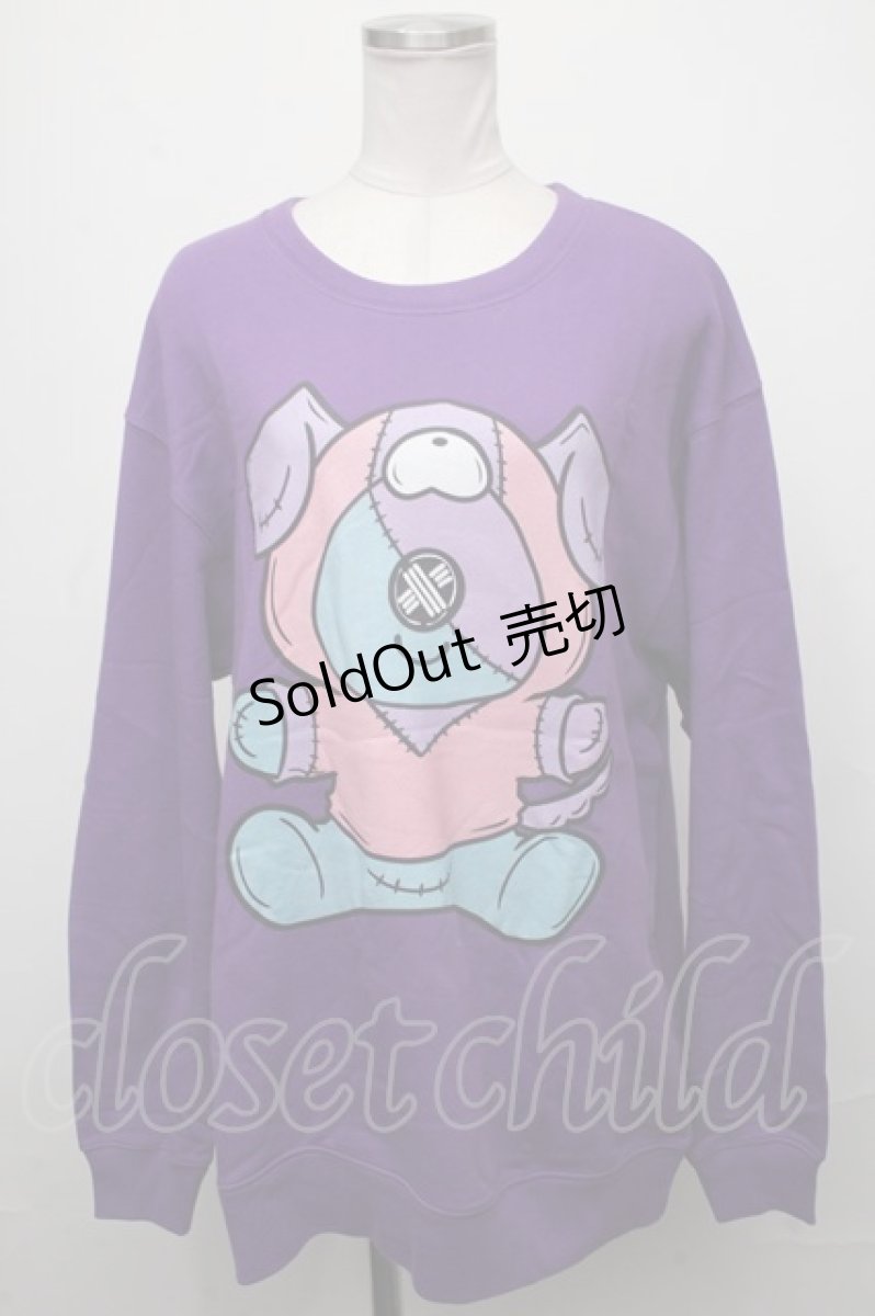 画像1: 【SALE】NieR CLOTHING / ONEくんスウェット  紫 S-25-01-25-030-PU-TO-AS-ZT307 (1)