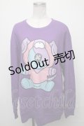 NieR Clothing / ONEくんスウェット  紫 S-25-01-25-031-PU-TO-AS-ZI