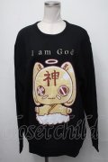 NieR Clothing / 神様Nierちゃんスウェット  黒 S-25-01-25-045-PU-TO-AS-ZT307